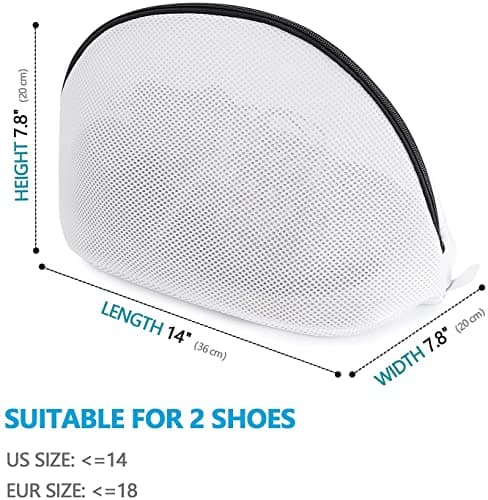 Prezon Premium Laundry Mesh Bag for Shoes or Sneaker, Multi Protection Wash Laundry Net With Durable Zipper Laundry Bag for Travel - 2 Set — view 5