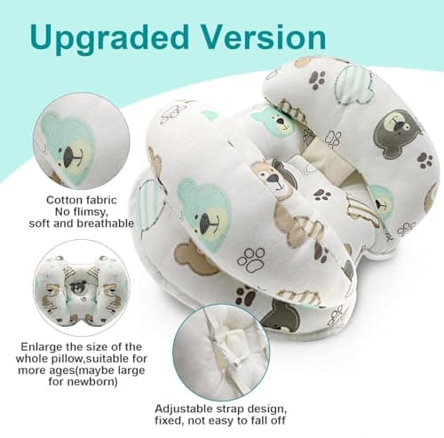KAKIBLIN Baby Head Neck Support Pillow, 2 in 1 Banana Neck Pillow for Baby — view 2