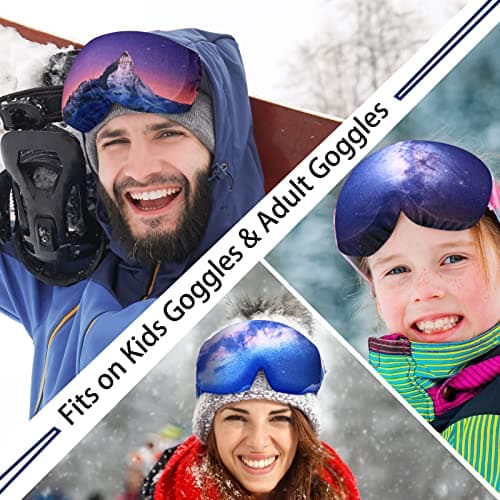 Civaner 6 Pcs Ski Goggle Cover, Microfiber Protective Sleeve,Night Sky — view 4