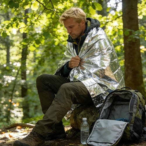 Foil Blanket Warm Aluminum Foil Survival Gear — view 2