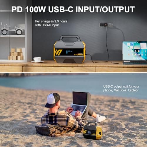 VTOMAN FlashSpeed ​​300 Portable Power Station – 230Wh LiFePO4 Battery — view 5