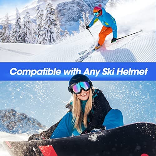EasYoung Adult Snow Ski Goggles, Snowboard Goggles for Youth, Teens, Men & Women, Wide View Snowmobile Goggles — view 5
