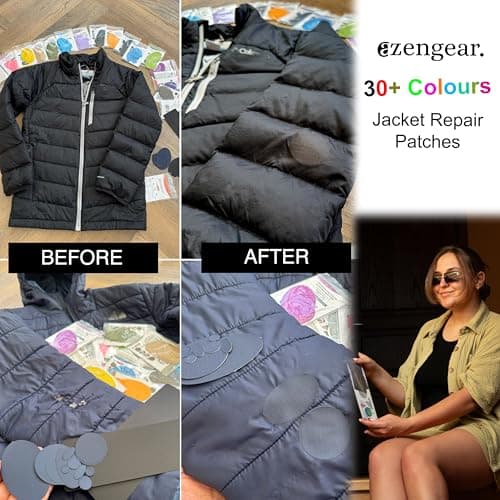 Self-adhesive Repair Patches for Jackets, Tents, Sleeping Bags, Graphite — view 5