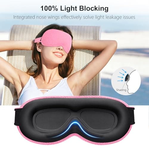 Gritin 100% Blackout Sleep Masks for Women & Men - Zero Eye Pressure Mask — view 2