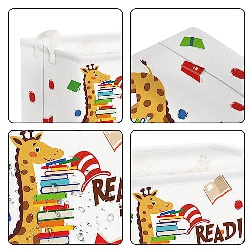 Clastyle 36L Kids Laundry Basket Learning Clothes Toys Storage Box — view 5