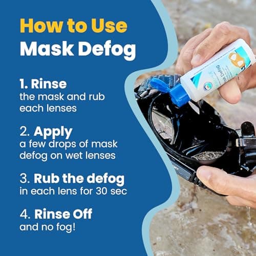 Reef Safe Anti-Fog Spray for Swim Goggles, Snorkel Masks & Glasses - Defogger for Swim Goggles & Masks — view 5