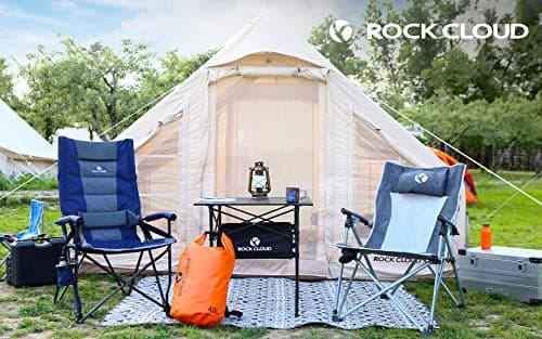 ROCK CLOUD Dry Bag Waterproof 20L Dry Sack for Kayaking Rafting Boating Beach Surfing Swimming Canoe Camping Hiking Fishing Ski, Orange — view 6