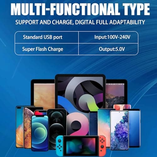 3 Pin Plug UK 4 Pack USB Charging Adapter, 5V 1A USB Wall Plug with Smart IC, Fast Safe Charger Compatible with i Phone 12 11 XR X 8 7, i Pad, Sam sung Galaxy, Hua wei, Moto rola, LG, One Plus — view 4