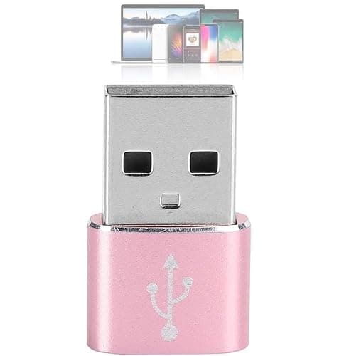 Usb 3.1 Type C Female To Usb 3.0 Male Adapter Converter | Type-C Female To Usb 3.0 Male Adapter | Usb C 3.1 Type C Female To Usb 3.0 Type A Male Port Converter For Android Mobiles. (Rose Gold) — view 6