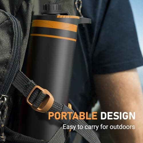 Purewell Press Filter Water Bottle – 0.01μm Ultrafiltration + Carbon Fiber + PP Cotton, 10000L Capacity, 500ml Per Press, Portable Water Purifier Bottle for Camping, Hiking, Travel & Emergency — view 6