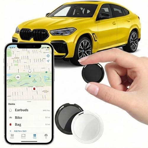 2 Pack GPS Tracker for Vehicles Work with Apple Find My iOS Only Real Time