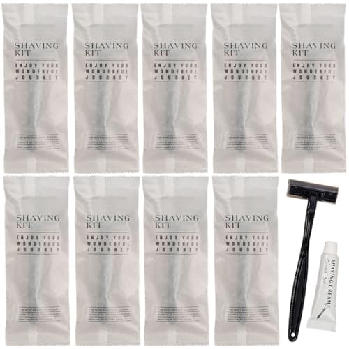20Pack Luxury Disposable Razors Kit Individually Packed with Shaving Cream, Environmentally Friendly Travel Razor Toiletries Amenities Care Accessories, Versatile Razor Set for Home, Hotel