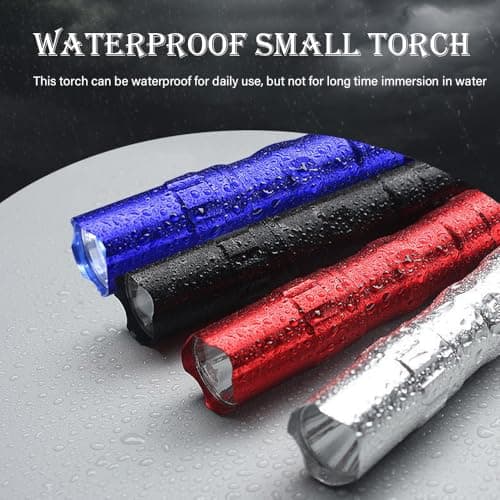 LED Torch Super Bright, Camping Flashlight Handheld Waterproof, 4 Pcs — view 5