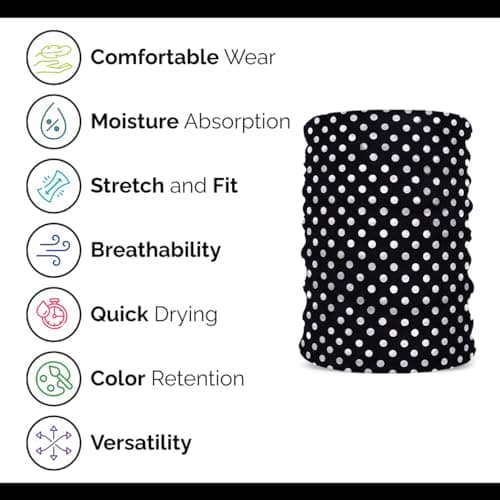 wonderCat LONDON 6 PCS Unisex Neck Warmer, Tube Seamless Multifunctional Balaclavas, Face Cover, Face mask, Cycling mask, Ski Mask, Face Snoods Headwear, Cycling Daily Wear (Great Mix A (Z6DWMIXA)) — view 6