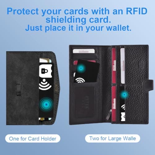 DiULi RFID/NFC Blocking Card 6 Pack, Ultra Thin Credit Card Protector for Wallets, Anti-Theft NFC Blocker for Contactless Debit Cards, Bank Card Protection for Wallets, Identity Document,Passport etc — view 4