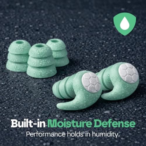 Snooze Therapy Ear Plugs for Sleep, Adjustable Reusable Earplugs (Turquoise) — view 6
