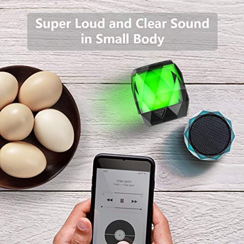 LFS Portable Mini Bluetooth Speaker with 7 Color Lights, TWS Stereo Pairing — view 2