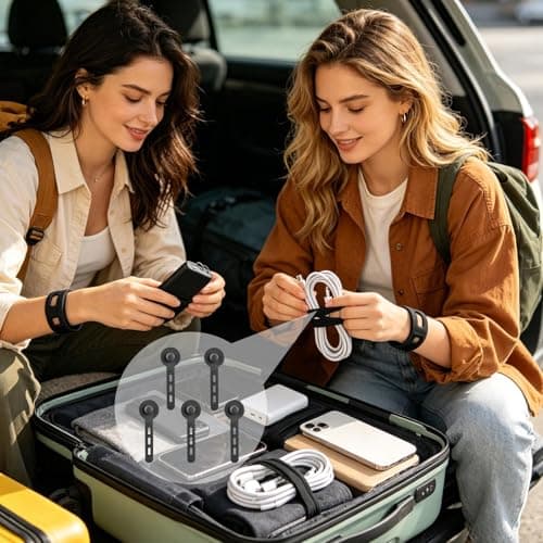 Charger Cable Ties Anti-Knotting Organization Straps — view 2