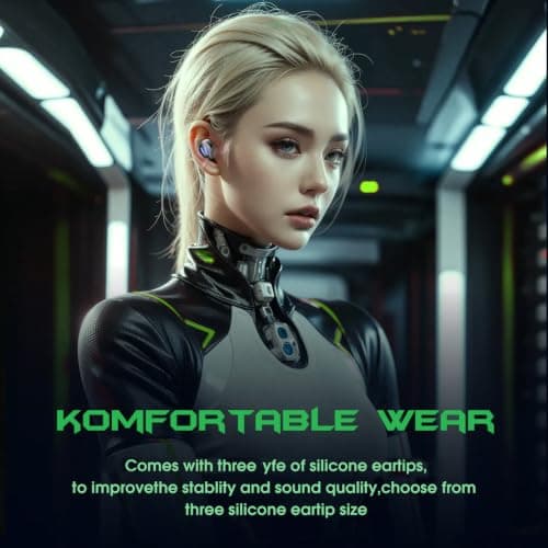 YUEHISY Camo Bluetooth Earbuds Portable 6H Playback (Camo Green) — view 2