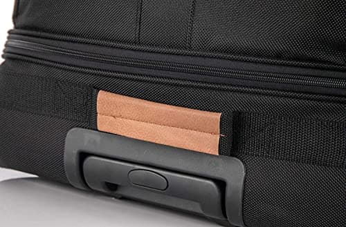 DK Luggage XL Expandable Holdall Extra Large 32” Suitcases EXP32 with 3 Wheels Tan Trimming Black — view 5