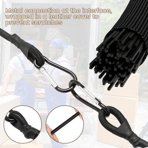 4Pcs 30cm Bungee Cords with Hooks Durable&Stretchable Bungee Straps — view 5