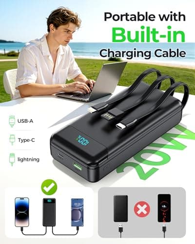 Power Bank 27000mAh, Portable Charger PD20W & QC4.0 22.5W Fast Charging — view 5
