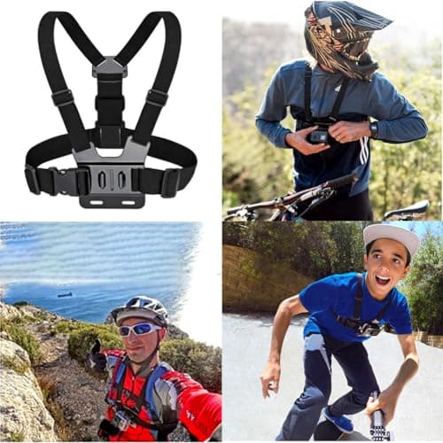 For Gopro Accessories,YHTSPORT Gopro Accessories Kit for Gopro Hero 13 12 11 10 9 8 Max 7 Session and SJ4000 Xiaomi Yi and Other Sports Cameras (Black) — view 3