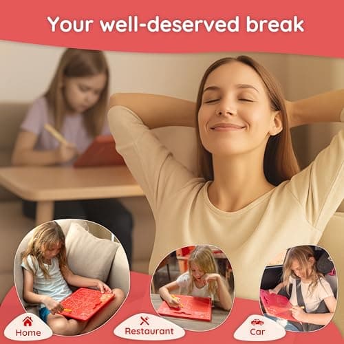 Mamas Reise Hacks Magnetic Game XL [Activity Car Ride & Home] Magnetic Board for Children from 3 Travel Game & Magnetic Drawing Board Toy for Learning to Write — view 4