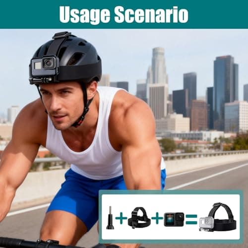 Head Strap Mount for GoPro Hero 13/12/11/10/9/8/7/6/5/4 Session 3+/3/2/1 — view 5