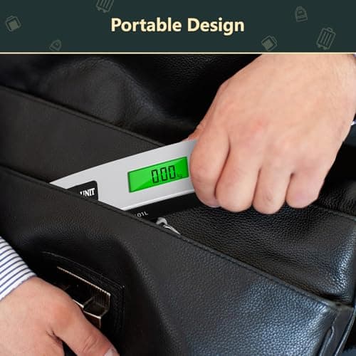 Brencco Electronic Luggage Scales, Portable Scales Max 50 kg/110 Lb — view 6