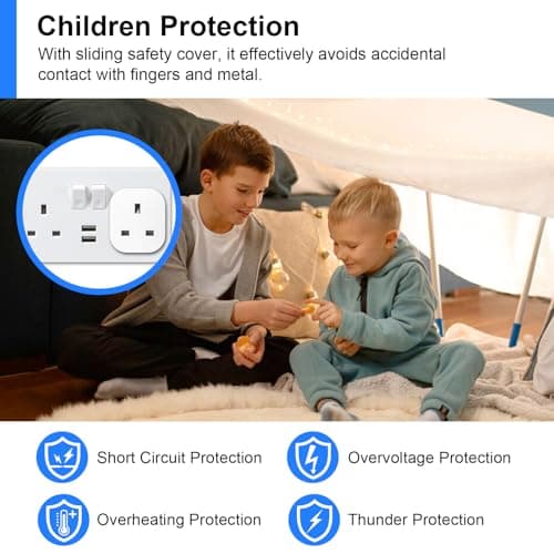 ANTELA Smart Plug with Energy Monitoring, 2,4GHz WiFi Plug with Timer Function, Alexa Voice Control, Smart Life APP Wireless Remote Control, Compatible with Alexa and Google Home, 13A, 4PCS — view 6