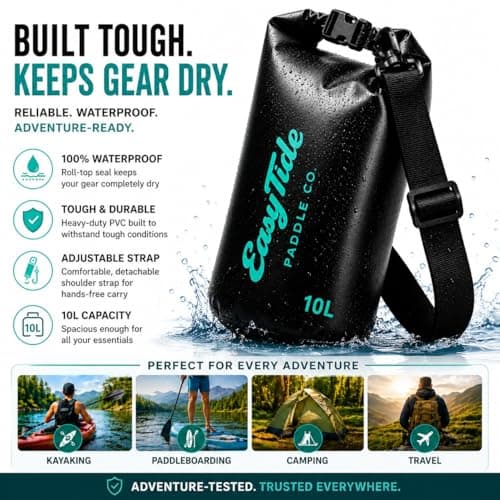 EasyTide 10L Waterproof Dry Bag – Roll-Top Dry Sack for Kayaking & SUP — view 3