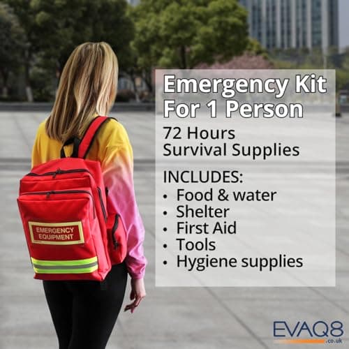 EVAQ8 Emergency Go Bag 72 Hour Survival Kit Complete — view 2