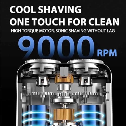 2025 New Beard Shaver Mini and Portable Suitcase Design, R-12 Luggage Electric Shaver, Portable Razor Traveller Mini Shaving for Men Waterproof, Men's Favorite Mini Electric Shavers,Black — view 6