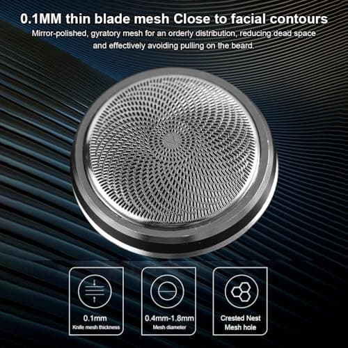 YIXANNX Shaver Rechargeable IPX7 Waterproof Travel Face Trimmer Aluminum Alloy Handheld Compact Salon Beard Shaving, Dark Green — view 5