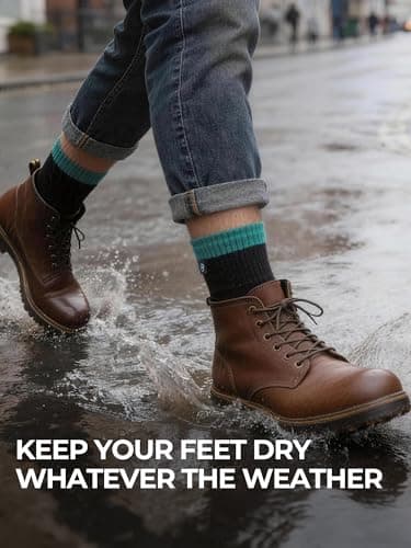 DexShell Waterproof Everyday Socks, Over-the-Ankle, JBG Black, Unisex L — view 4