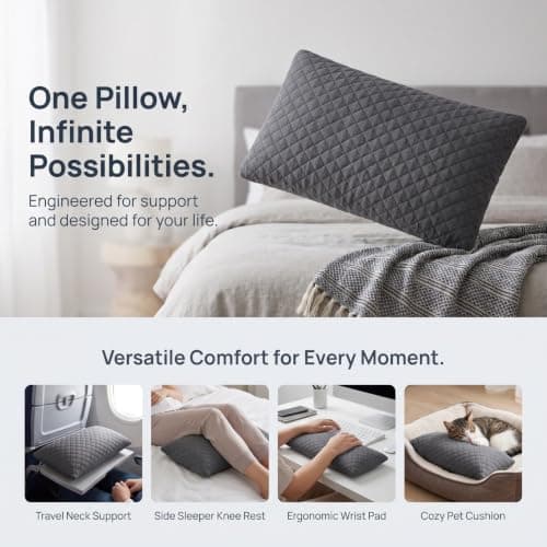 Rovelin Small Pillow, Mini Travel Pillow for Neck Cushion Lumbar Support — view 3