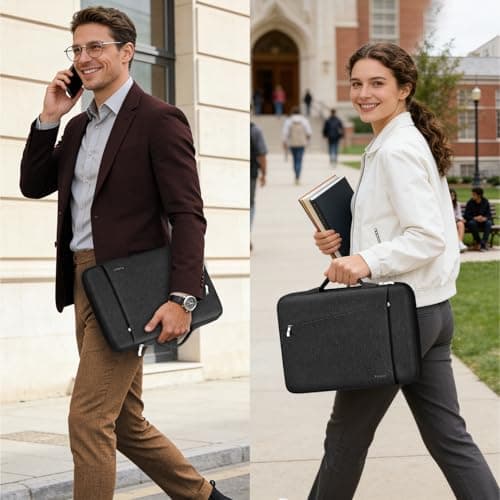 Ferkurn Laptop Sleeve Case Compatible with 12.3" Microsoft Surface Pro 11/10/9/8/X/7+/7/6/5/4, 12.4" Microsoft Surface Laptop Go, MacBook 12, HP, Acer, Waterproof Slim Tablet Cover with Handle, Black — view 4