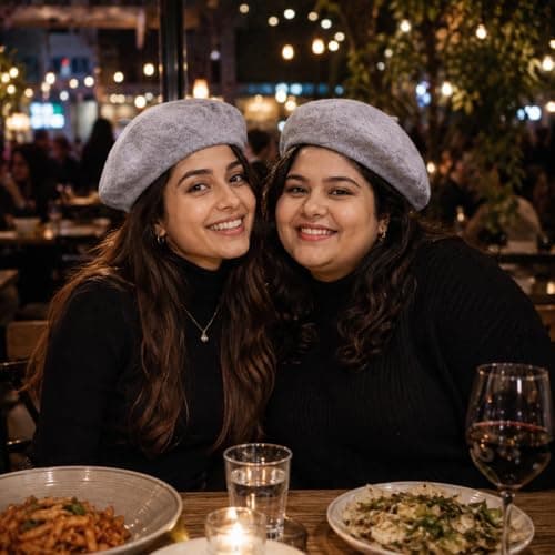 reshmena® Adult Beret Hat Women French Style Wool Hat Plain Classic Color Berets Hat's Unisex Soft Warm Outdoor Vintage Artist Hat's Beanie Unisex Beret Light Grey — view 6