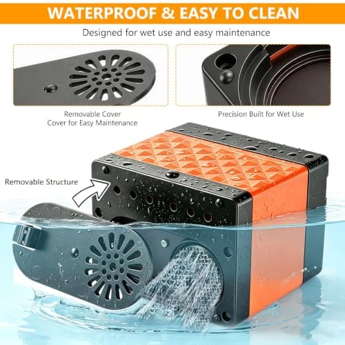 ZONJIE Portable Camping Shower with LED Display, Pump and Bucket — view 5