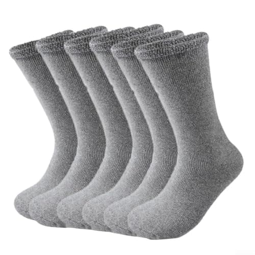 Women's Thermal Boot Socks 3 Pairs Warm Snow for trek Women's(black) — view 3