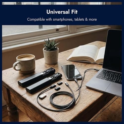 CanQuanSWZX 2PCS Multi USB Charging Adapter Cable Kit 4-in-1, Travel Adaptor All in One with Type C to USB Adapter and Micro to USBC, Universal Travel Adapter and Travel Charger for Multiple Devices — view 5
