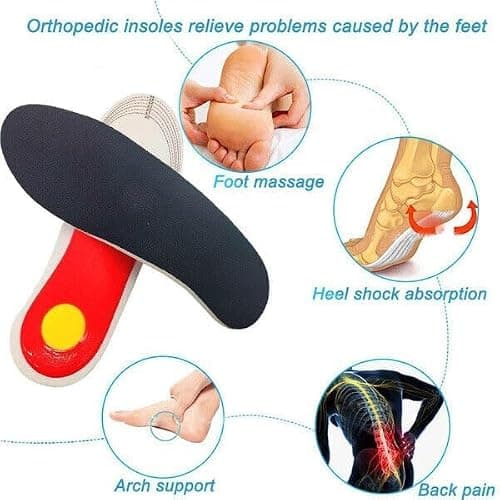 Plantar Fasciitis Orthotic Insoles for Women, High Arch Support Shoe Insoles for Men, Shock Absorbing Shoe Inserts Insole for Flat Feet for Men and Women for Running, Jogging,Hiking (Small EU 35-39) — view 4