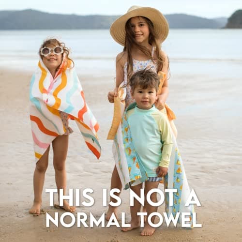 Dock & Bay Kid's Towel - For Beach Use - Quick Dry, Sand Free - Compact, Lightweight - 100% Recycled - Includes Bag - Bike Bike Baby, Large (160x90cm, 63x35") — view 5