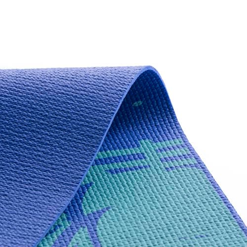 Myga Silk Print Kids Yoga Mat - Non-Slip for Children's Exercise, Fitness, Yoga & Mindfulness - Lightweight, Non-Toxic & Easy Clean Play Mat for Girls & Boys - Third Eye Frenzy — view 6