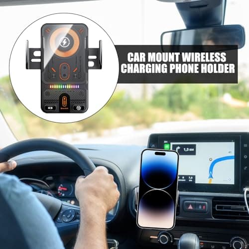 Wireless Car Charger 15W Fast Charging Navigation Bracket — view 3