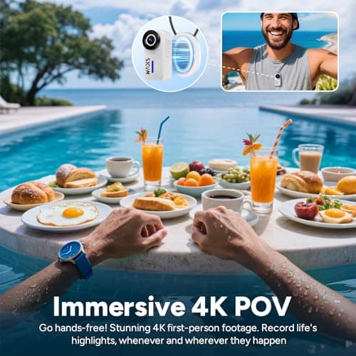 SJCAM C110 4K Mini Body Action Camera with 64GB Card, 5G Phone Only Cam — view 3