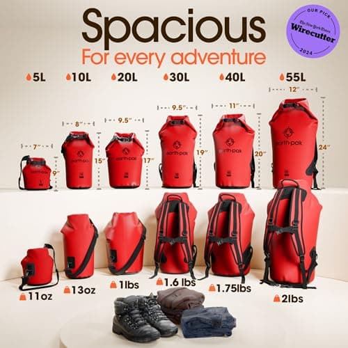 Waterproof Dry Bag 20L - Roll Top Compression Sack for Kayak Paddleboard — view 2