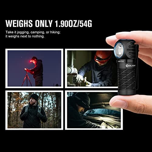 OLIGHT Perun 2 Mini Head Torch Rechargeable, 1100 Lumens, Black — view 3