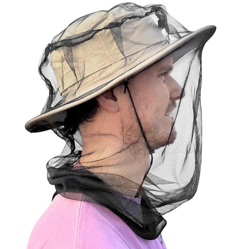 Mosquito Head Net for Insect, Fly & Bug Protection - Fits All Type of Hats — view 4